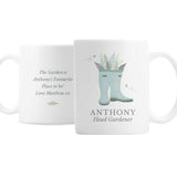 Personalised Blue Wellies Mug: 3 - Mugs By Gift Moments