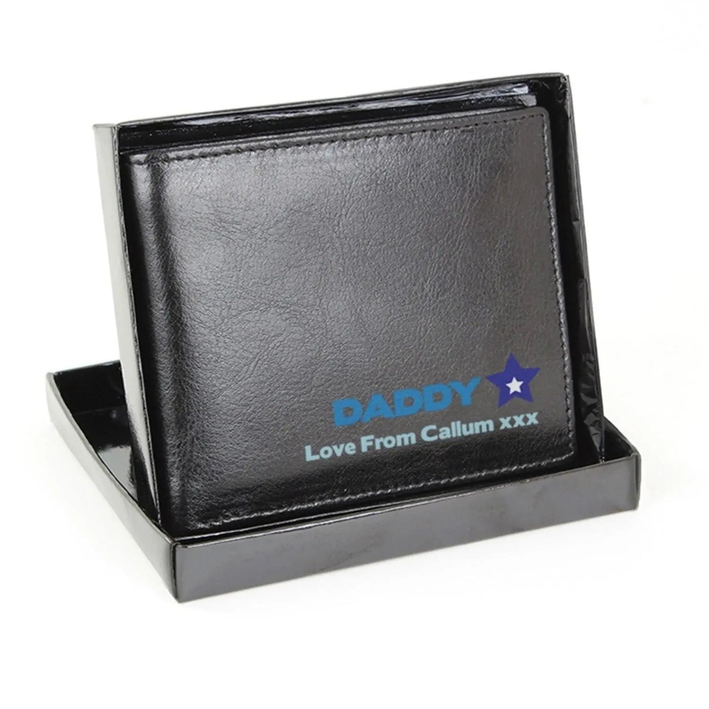 Personalised Blue Worlds Best Dad Leather Wallet: 3 - Wallets & Money Clips By Gift Moments