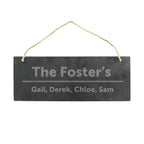 Personalised Bold Design Hanging Slate Plaque - Shop Signs & Plaques At Gift Moments - 3