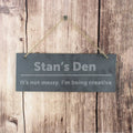 Personalised Bold Design Hanging Slate Plaque - Shop Signs & Plaques At Gift Moments - 1
