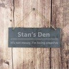 Personalised Bold Design Hanging Slate Plaque - Shop Signs & Plaques At Gift Moments - 1