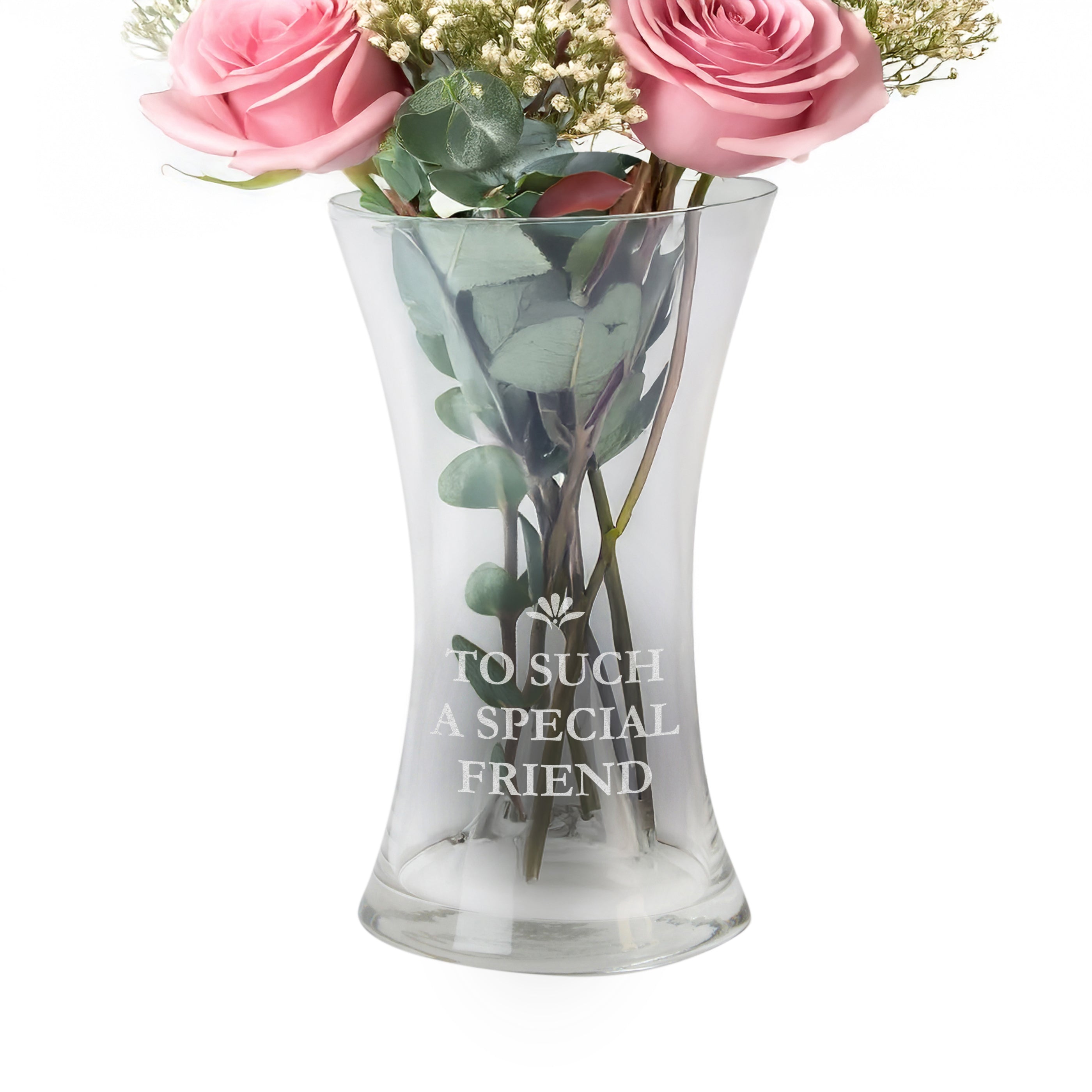 Personalised Bold Font Glass Vase - Shop Vases At Gift Moments - 4