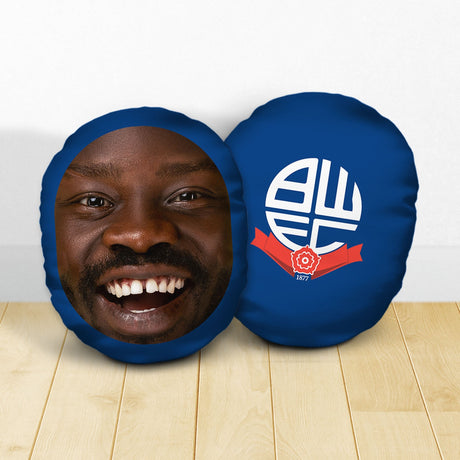 Personalised Bolton Wanderers FC Crest Mush Cush: 1 - Cushions By Bolton Wanderers