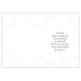 Personalised Bon Voyage Card: 4 - Greeting Cards By Gift Moments