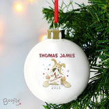 Personalised Boofle My 1st Christmas Bauble: 1 - Christmas Baubles By Boofle