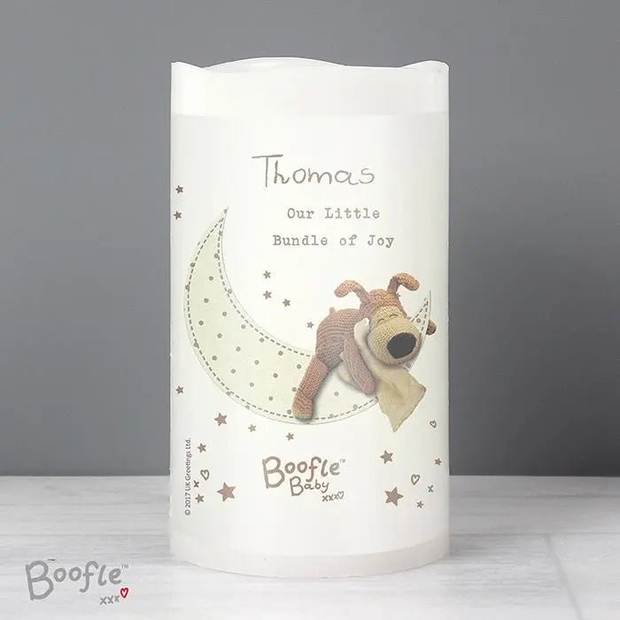 Personalised Boofle Baby Nightlight LED Candle: 2 - LED Lighting By Boofle