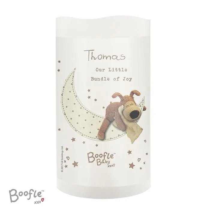 Personalised Boofle Baby Nightlight LED Candle: 3 - LED Lighting By Boofle