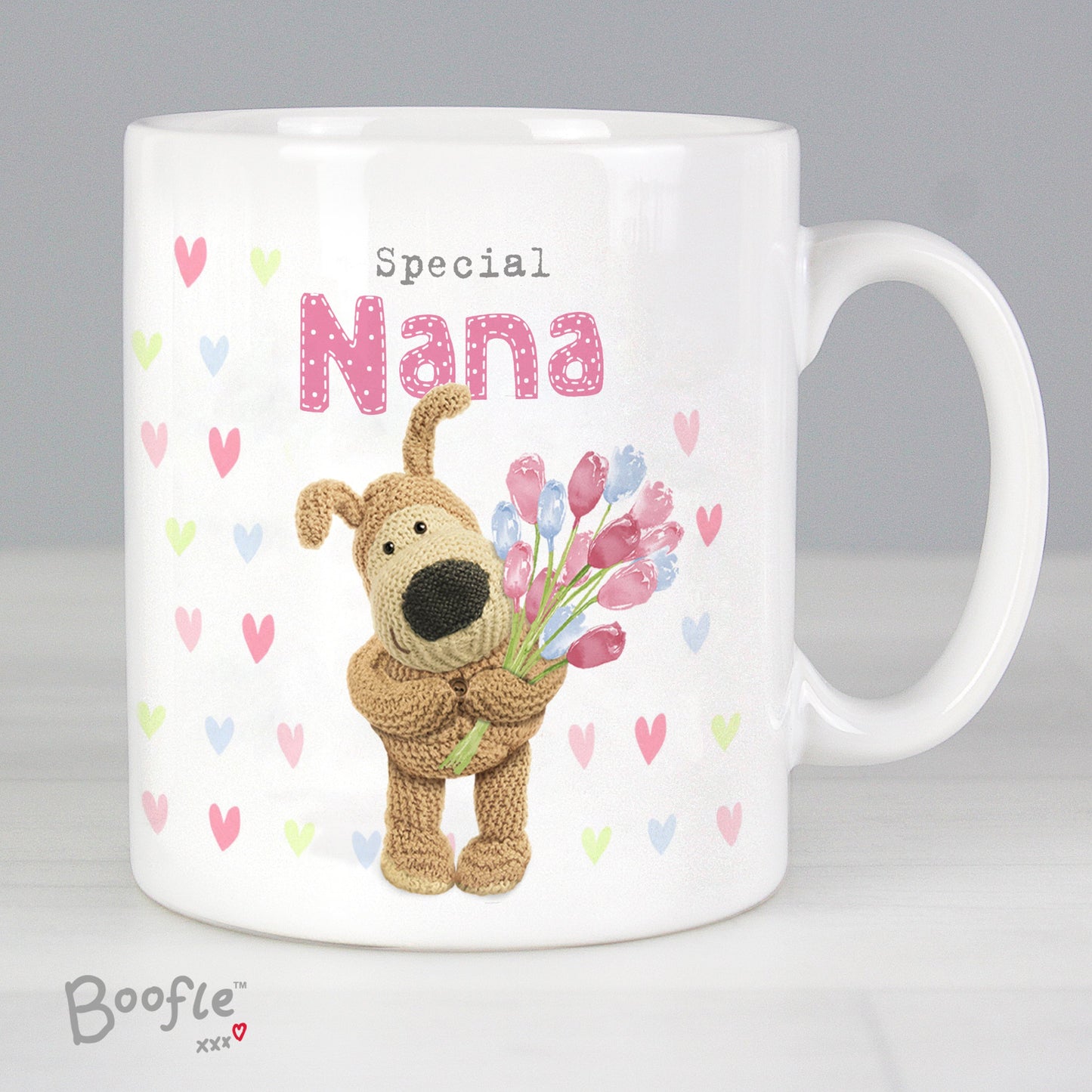 Personalised Boofle Birthday Flowers Mug: 1 - Mugs By Boofle