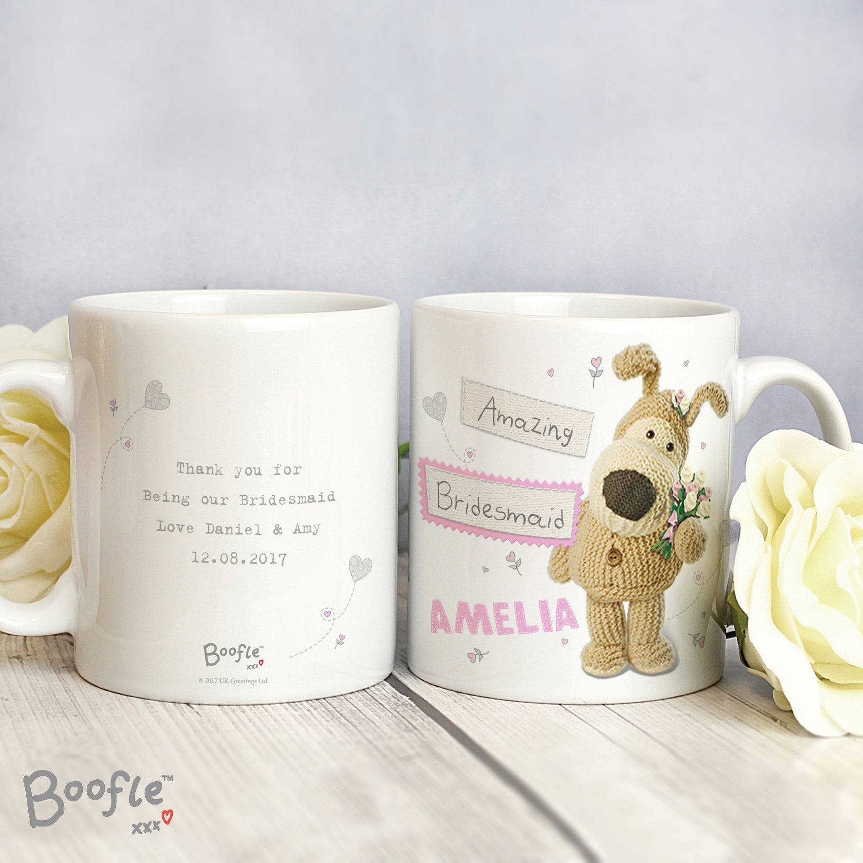 Personalised Boofle Female Wedding Mug: 2 - Mugs By Boofle