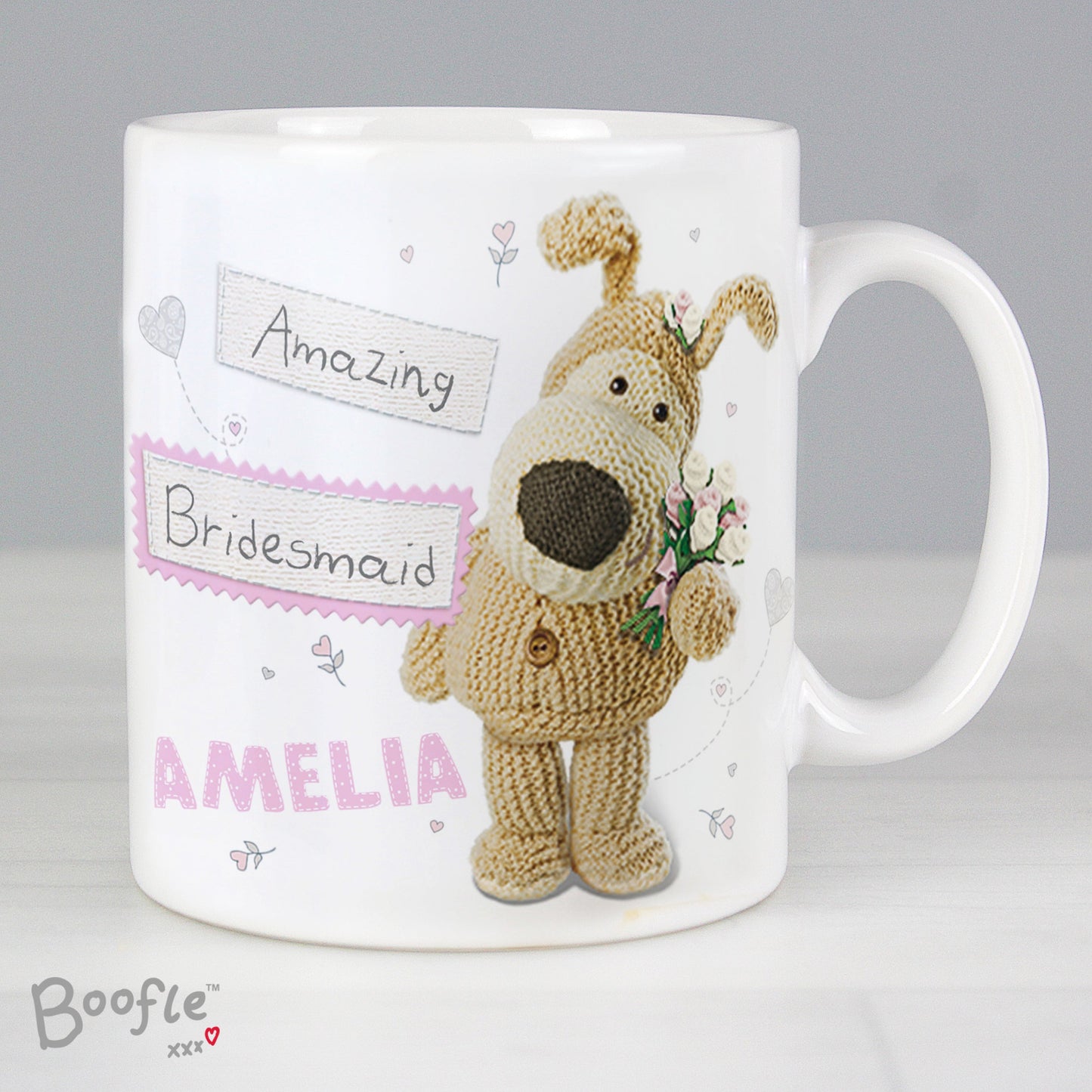 Personalised Boofle Female Wedding Mug: 1 - Mugs By Boofle