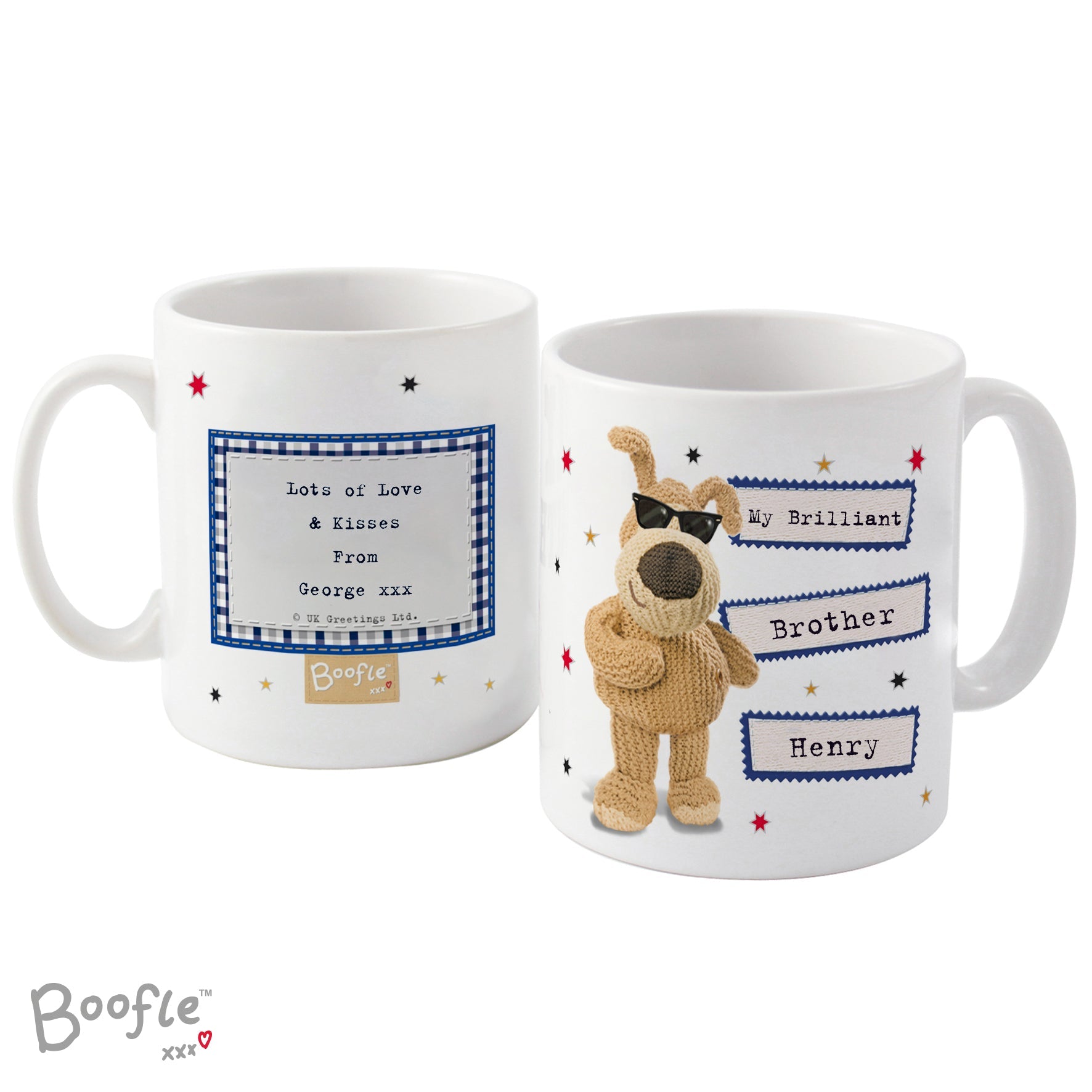 Personalised Boofle Stars Mug: 4 - Mugs By Boofle