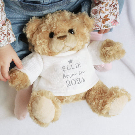 Personalised Born In Teddy Bear: 1 - Teddy Bears & Soft Toys By Gift Moments