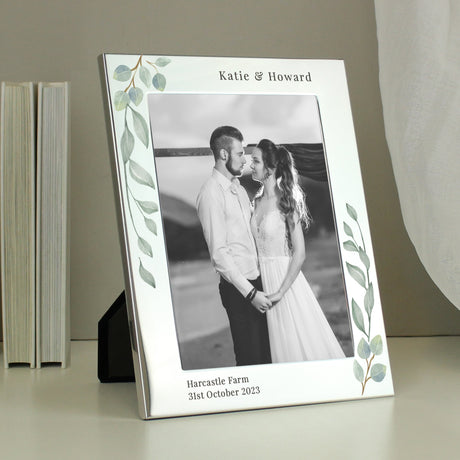 Personalised Botanical 5x7 Photo Frame: 1 - Photo Frames By Gift Moments