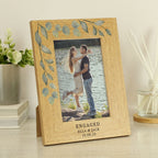 Personalised Botanical 6x4 Oak Finish Photo Frame - Shop Photo Frames At Gift Moments - 4