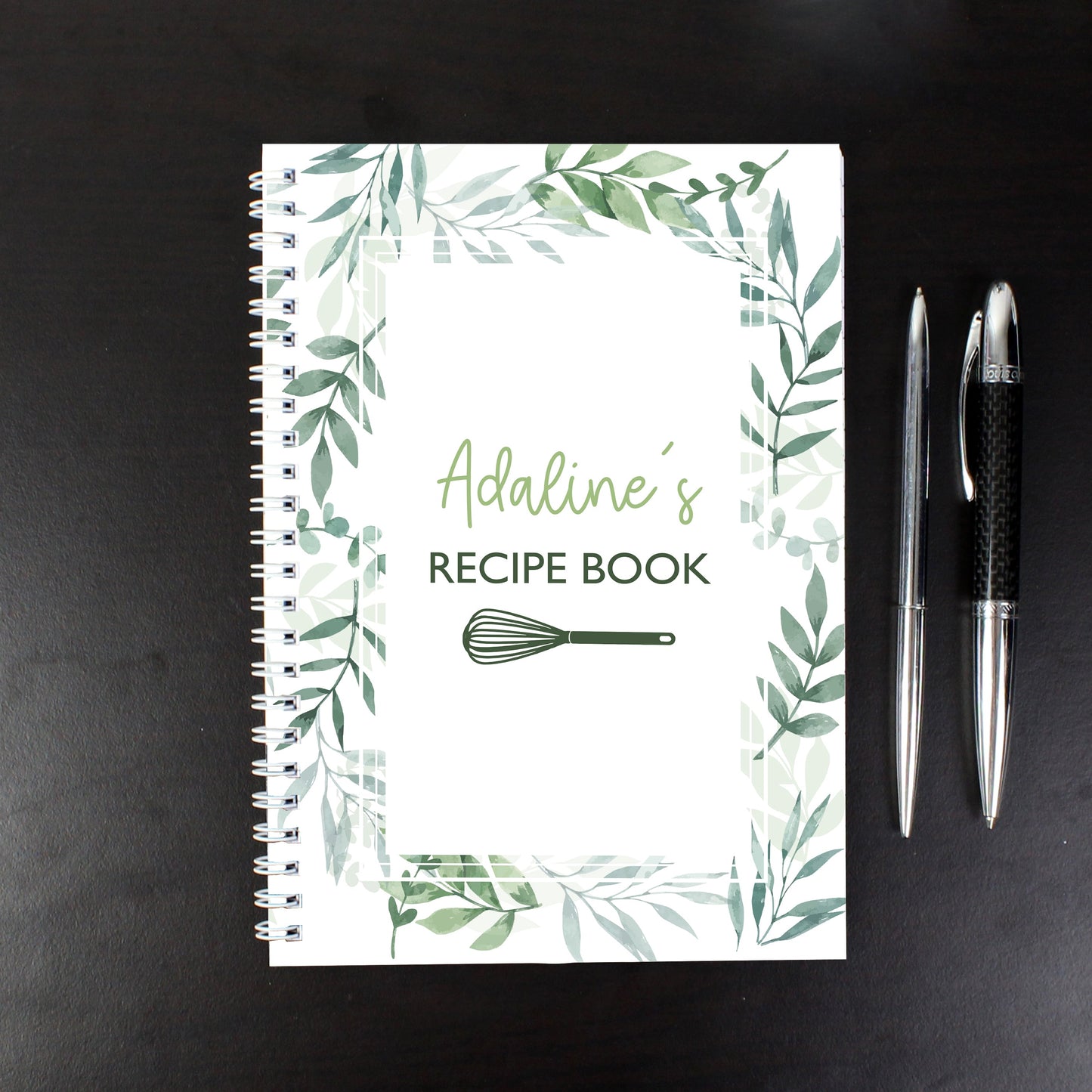Personalised Botanical A5 Recipe Book Journal: 5 - Notebooks By Gift Moments