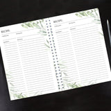 Personalised Botanical A5 Recipe Book Journal: 2 - Notebooks By Gift Moments