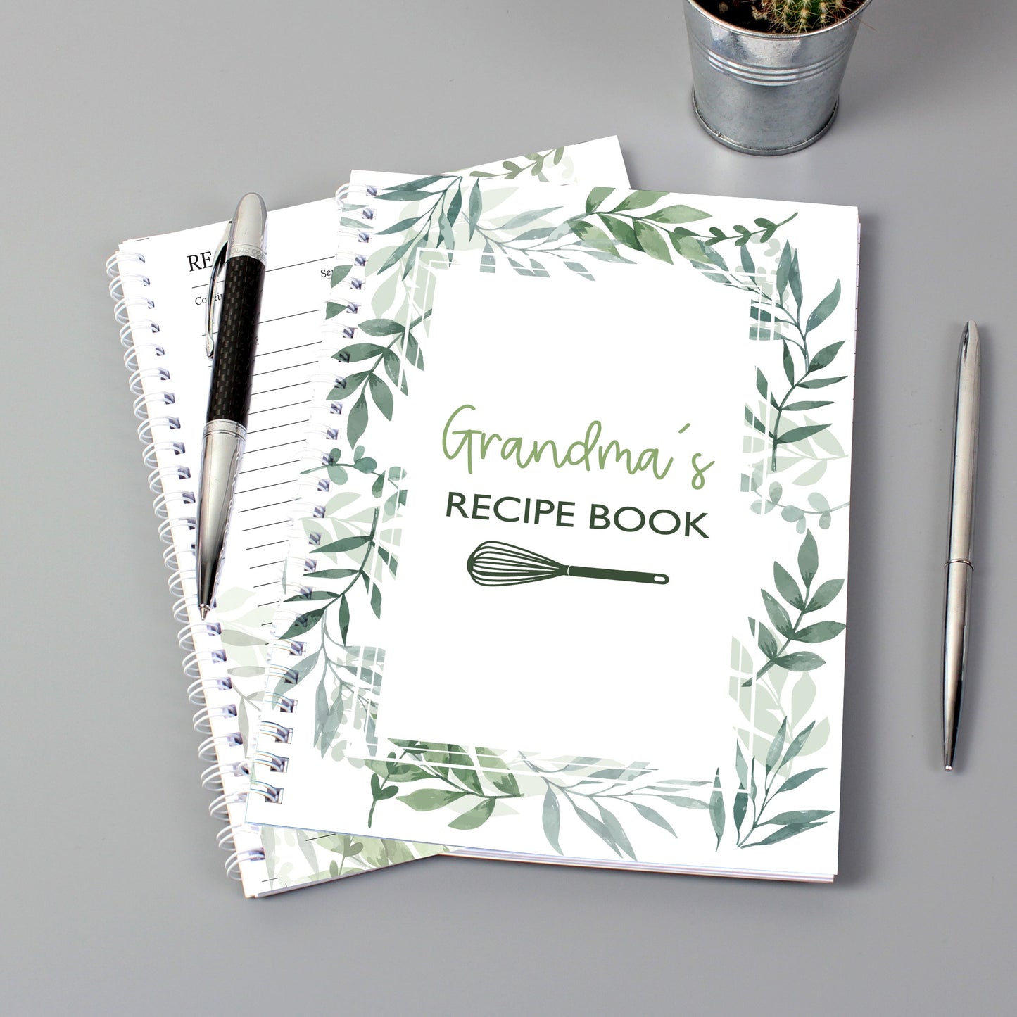 Personalised Botanical A5 Recipe Book Journal: 3 - Notebooks By Gift Moments