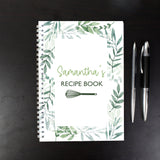 Personalised Botanical A5 Recipe Book Journal: 1 - Notebooks By Gift Moments