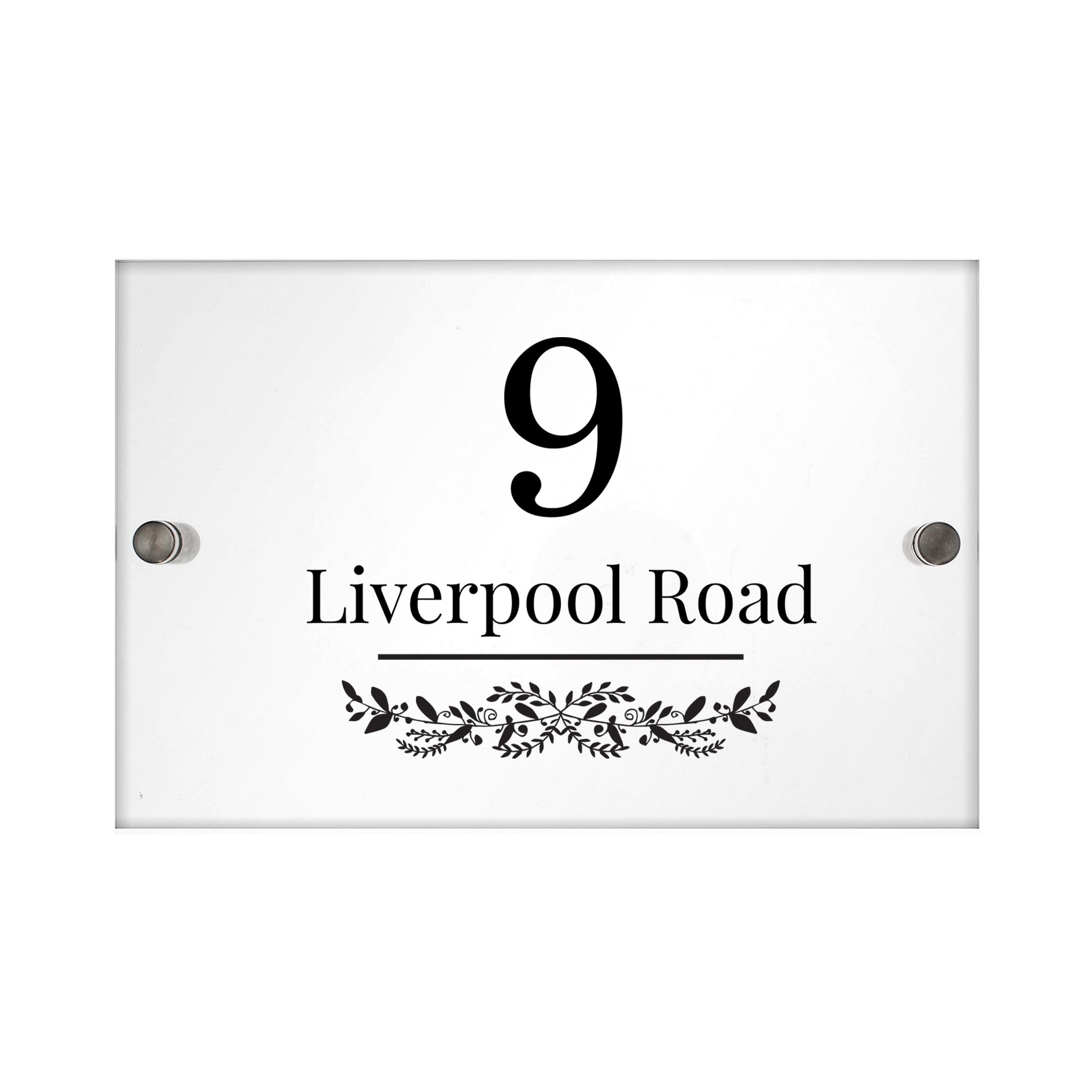 Personalised Botanical Acrylic House Sign - Shop Signs & Plaques At Gift Moments - 6