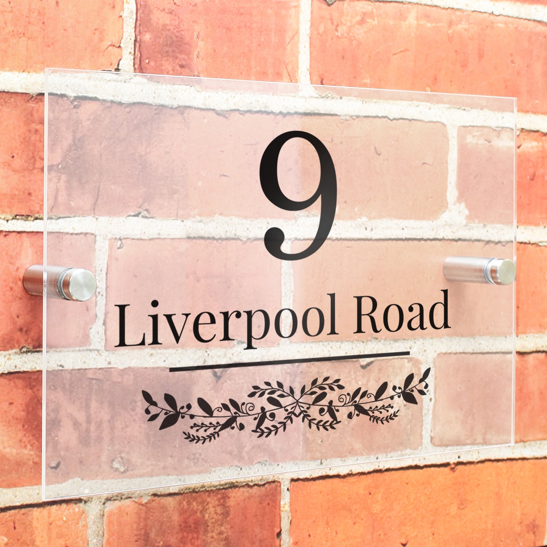 Personalised Botanical Acrylic House Sign - Shop Signs & Plaques At Gift Moments - 1