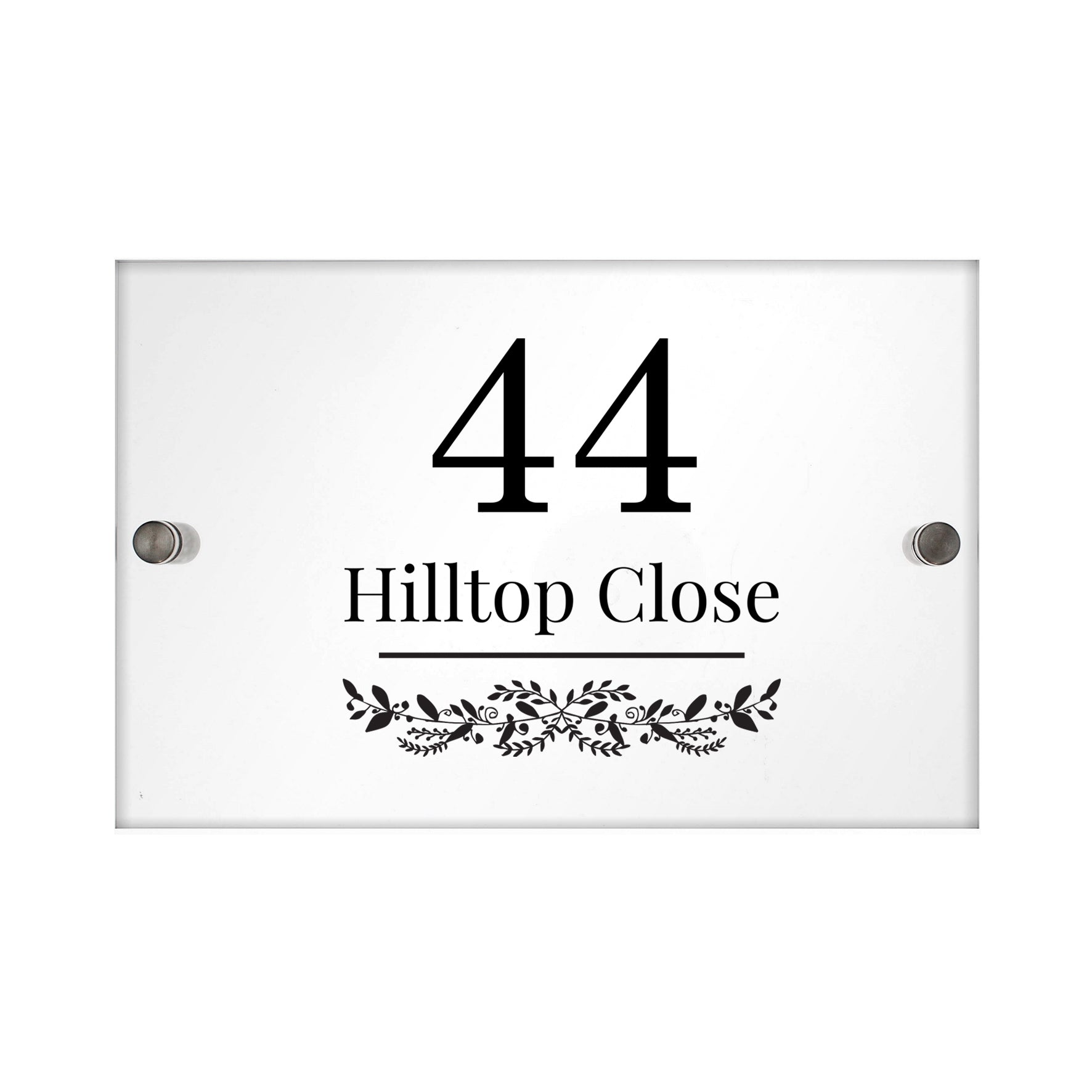 Personalised Botanical Acrylic House Sign - Shop Signs & Plaques At Gift Moments - 3