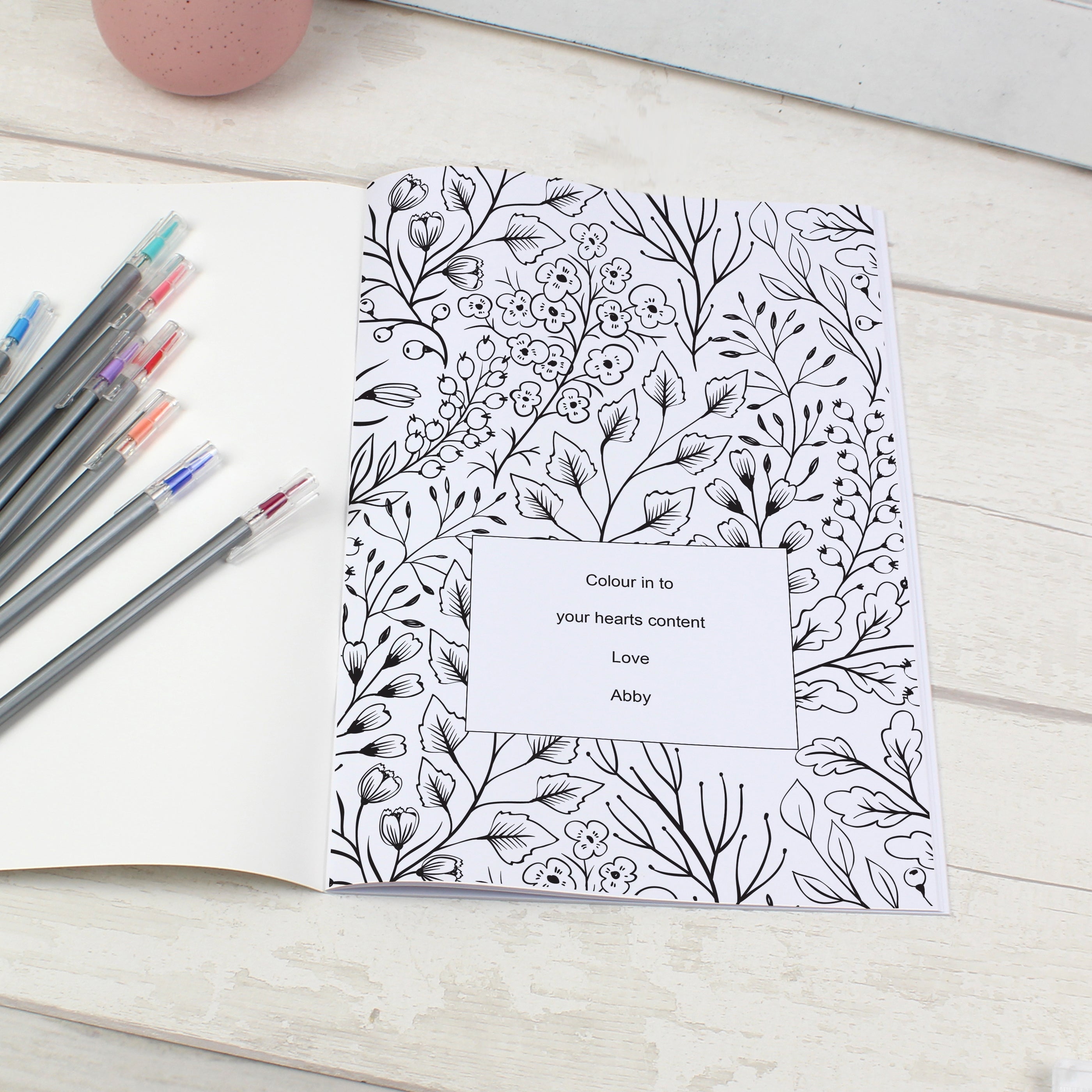 Personalised Botanical Colouring Book - Shop Books At Gift Moments - 3