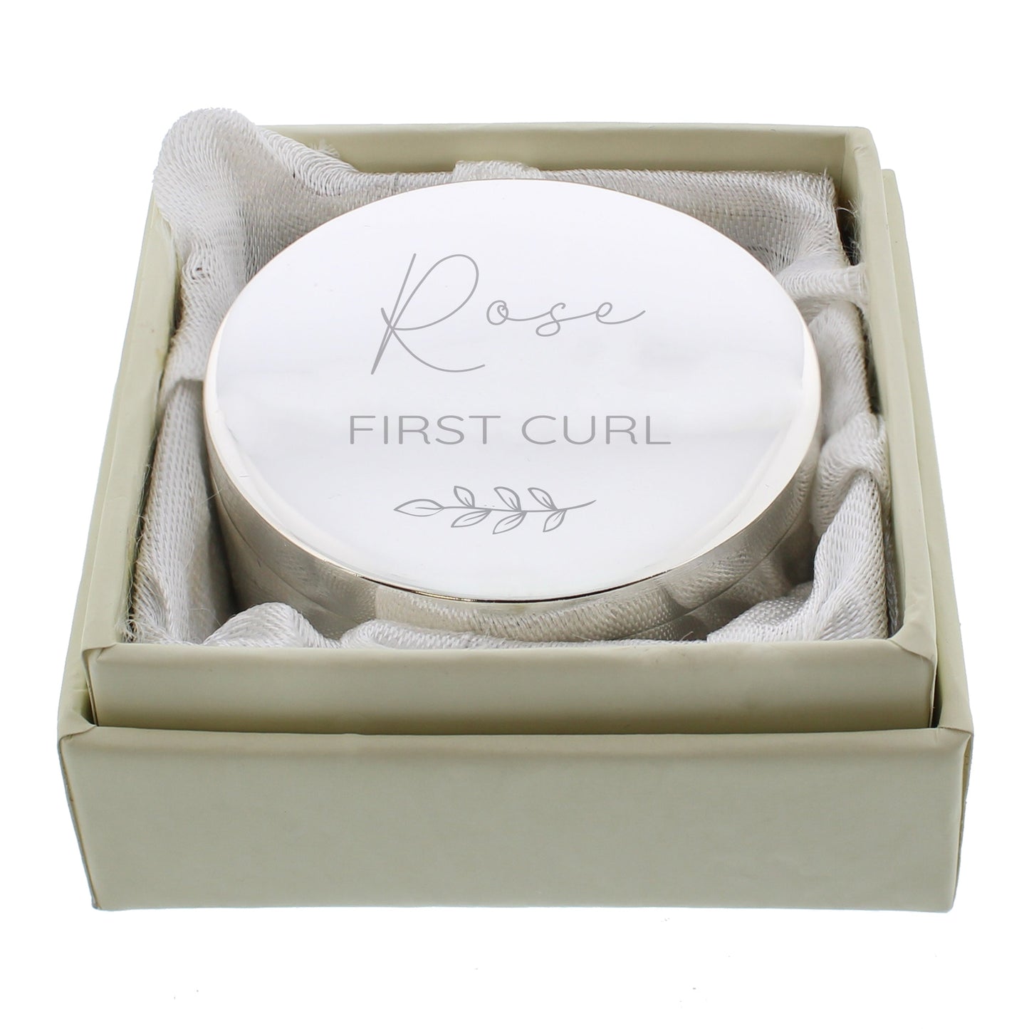 Personalised Botanical First Tooth/Curl Trinket Box: 5 - Trinket Boxes By Gift Moments