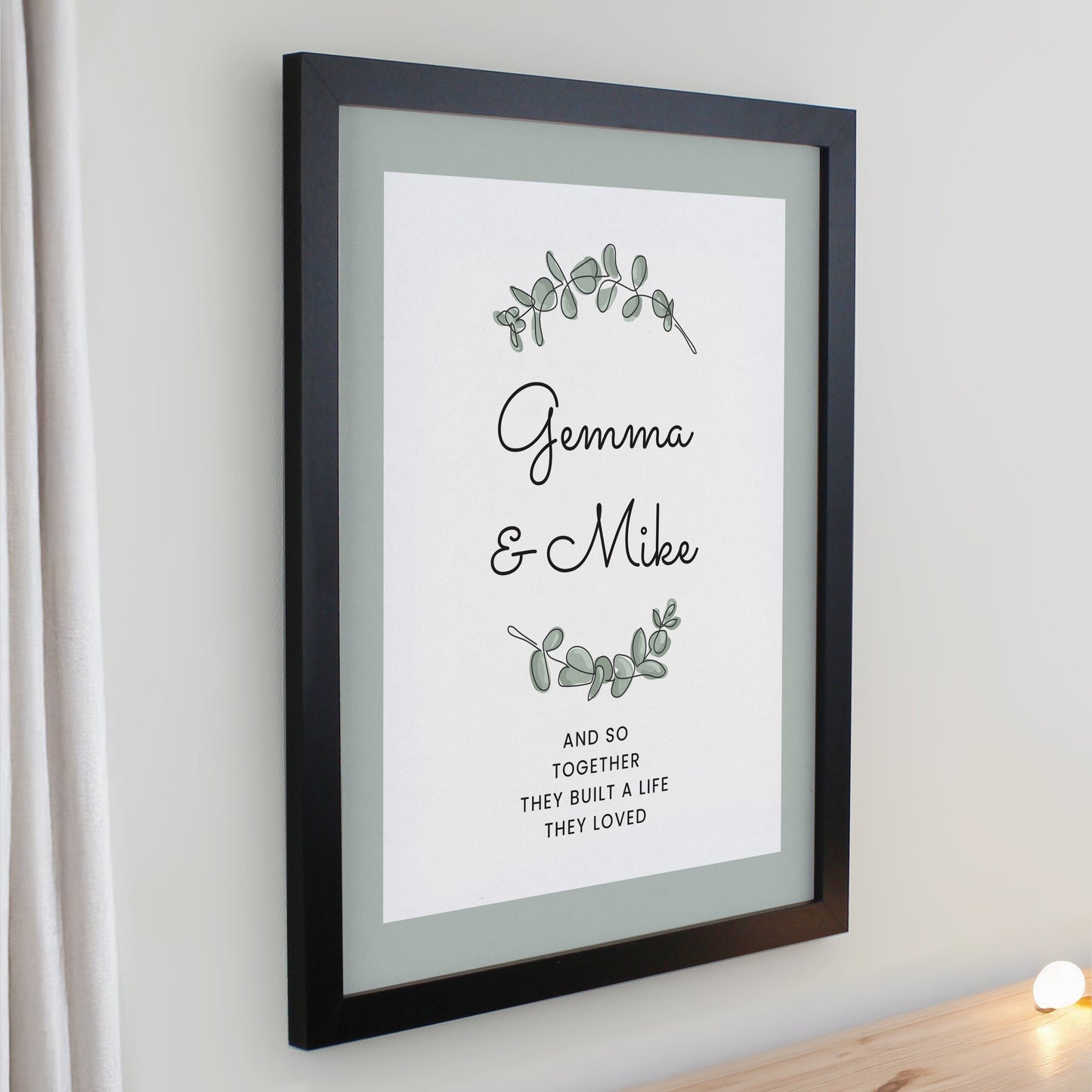 Personalised Botanical Framed Prints: 5 - Framed Prints By Gift Moments