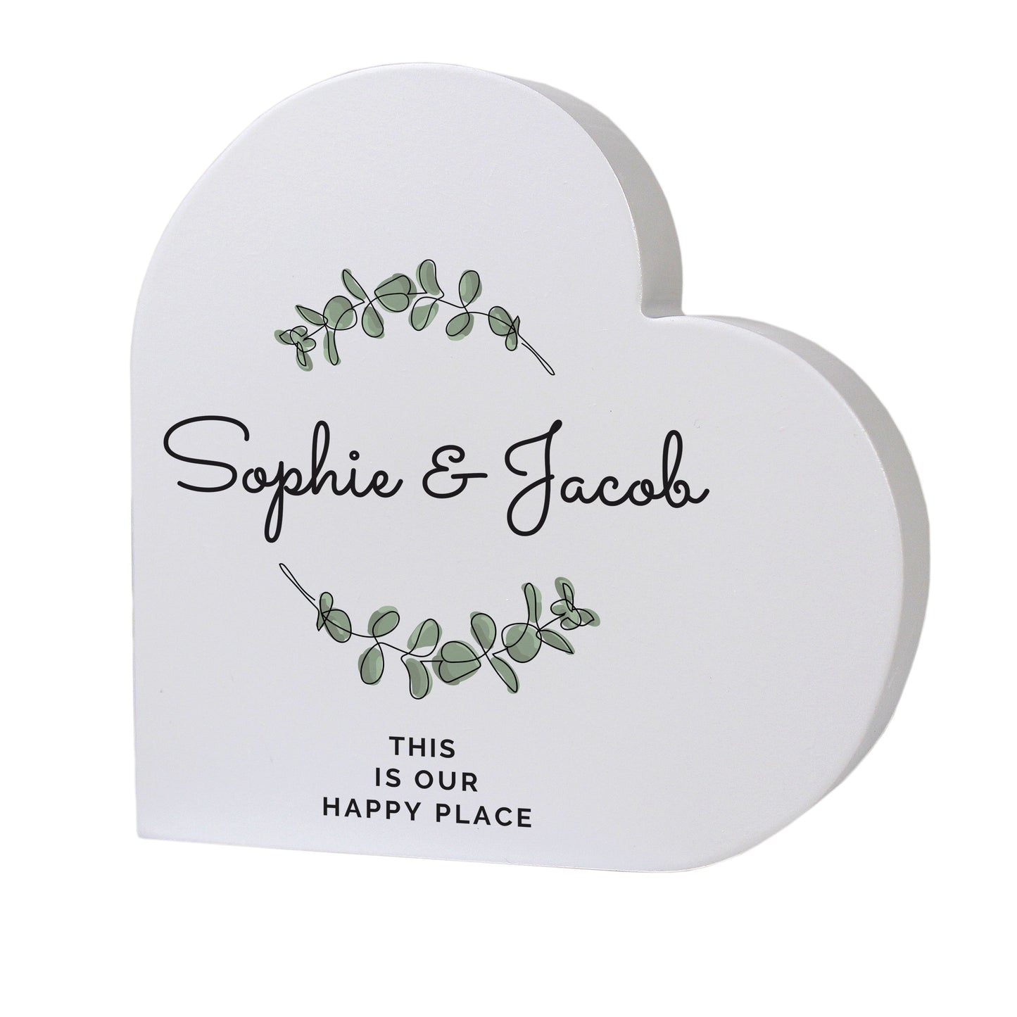 Personalised Botanical Free Standing Heart Ornament: 5 - Ornaments By Gift Moments