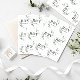 Personalised Botanical Initial Sticker Set: 1 - Stickers By Gift Moments