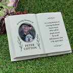 Personalised Botanical Memorial Photo Upload Resin Book - Shop Memorials At Gift Moments - 1
