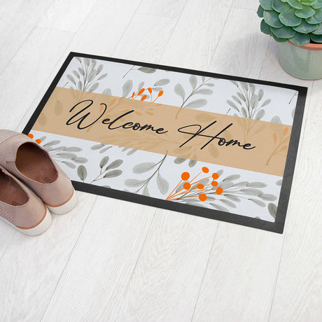 Personalised Botanical Indoor Doormat: 5 - Doormats By Gift Moments