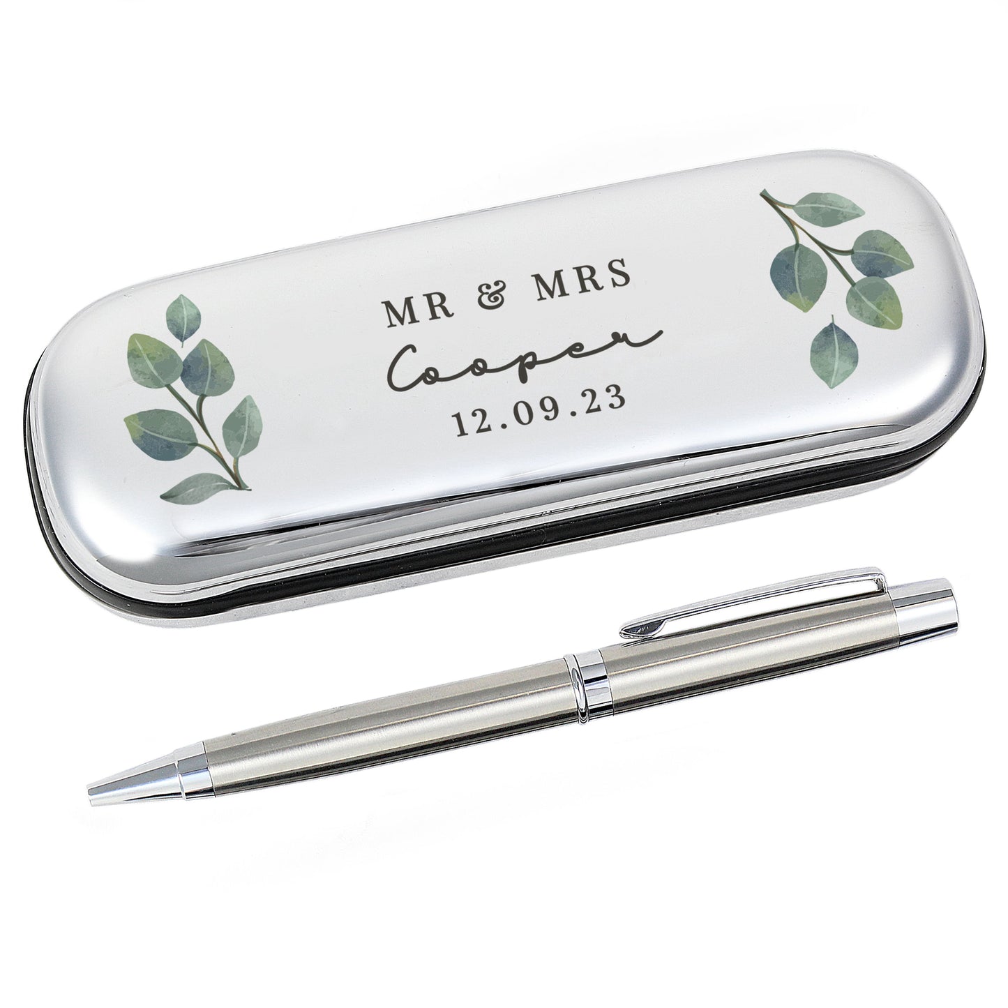 Personalised Botanical Pen and Box Set: 5 - Pens & Pencils By Gift Moments