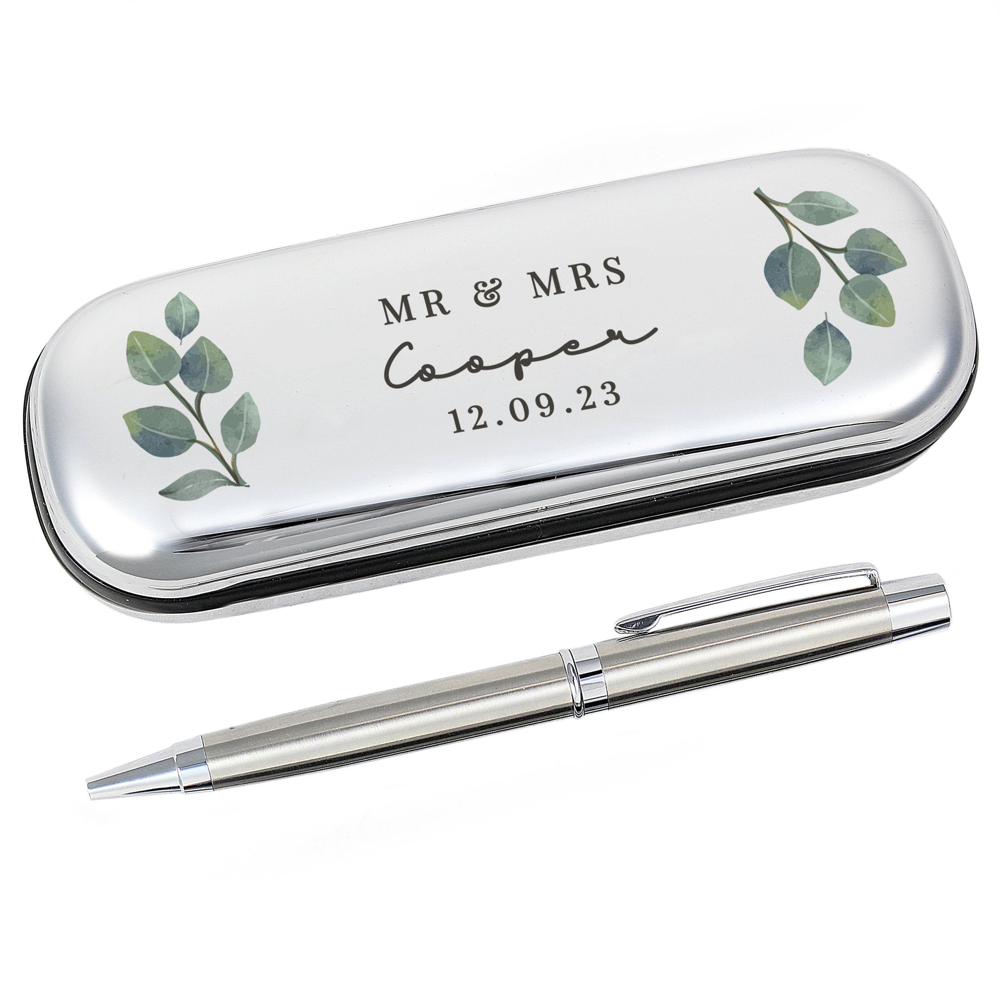 Personalised Botanical Pen and Box Set: 5 - Pens & Pencils By Gift Moments