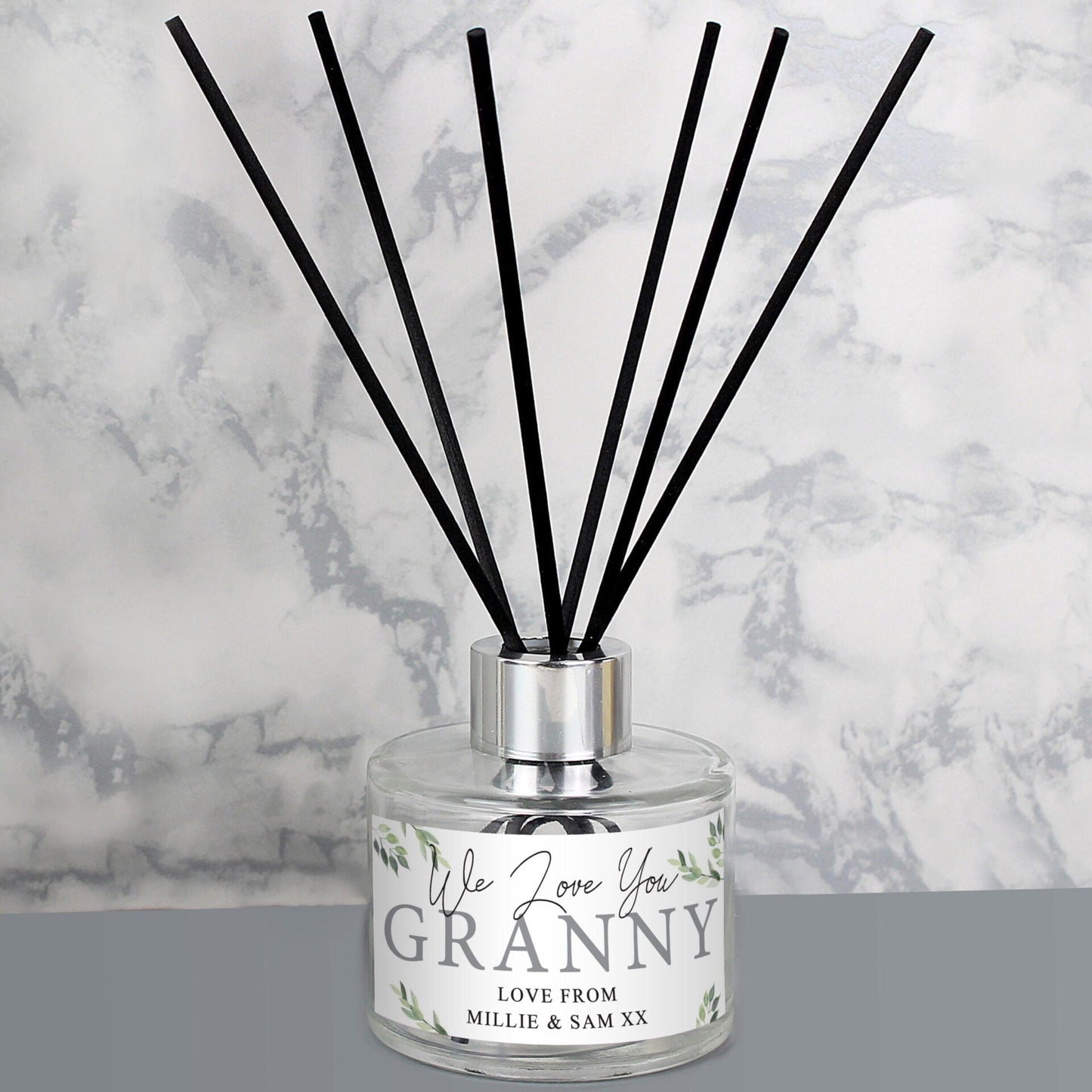 Personalised Botanical Reed Diffuser: 3 - Reed Diffusers By Gift Moments