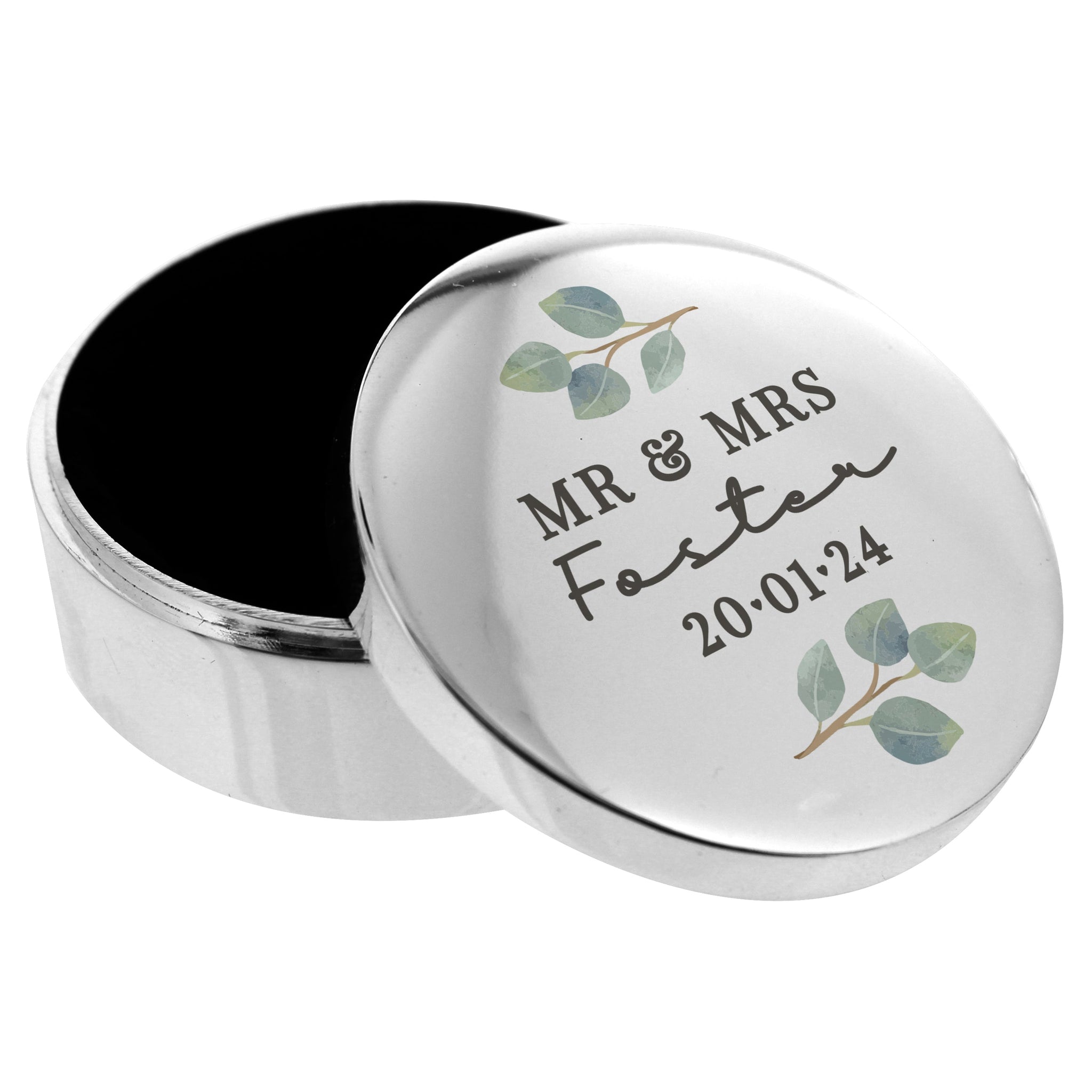 Personalised Botanical Ring Box: 5 - Trinket Boxes By Gift Moments