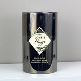 Personalised Botanical Smoked Glass LED Candle: 2 - LED Lighting By Gift Moments