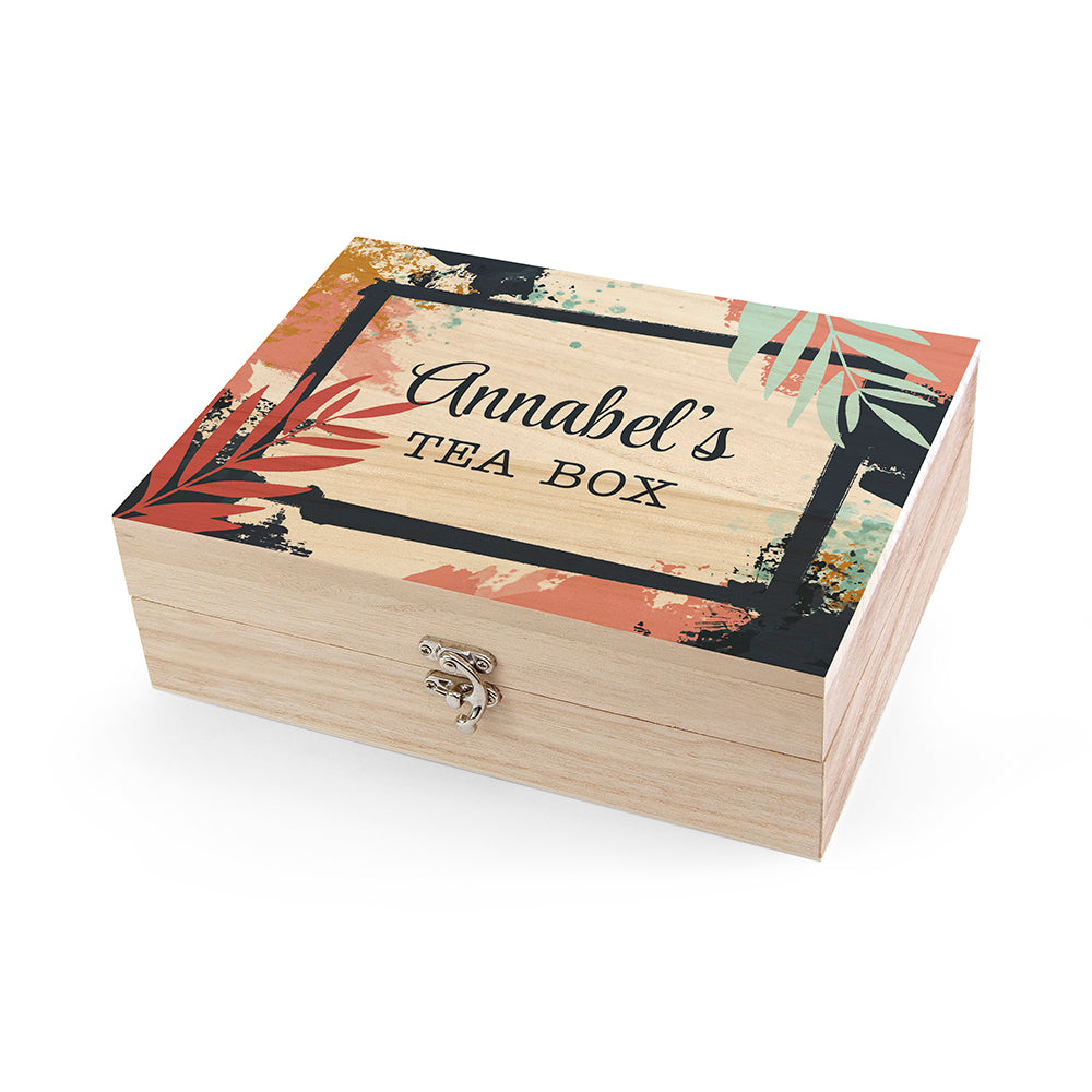 Personalised Botanical Tea Box Selection: 7 Tea Boxes By Gift Moments