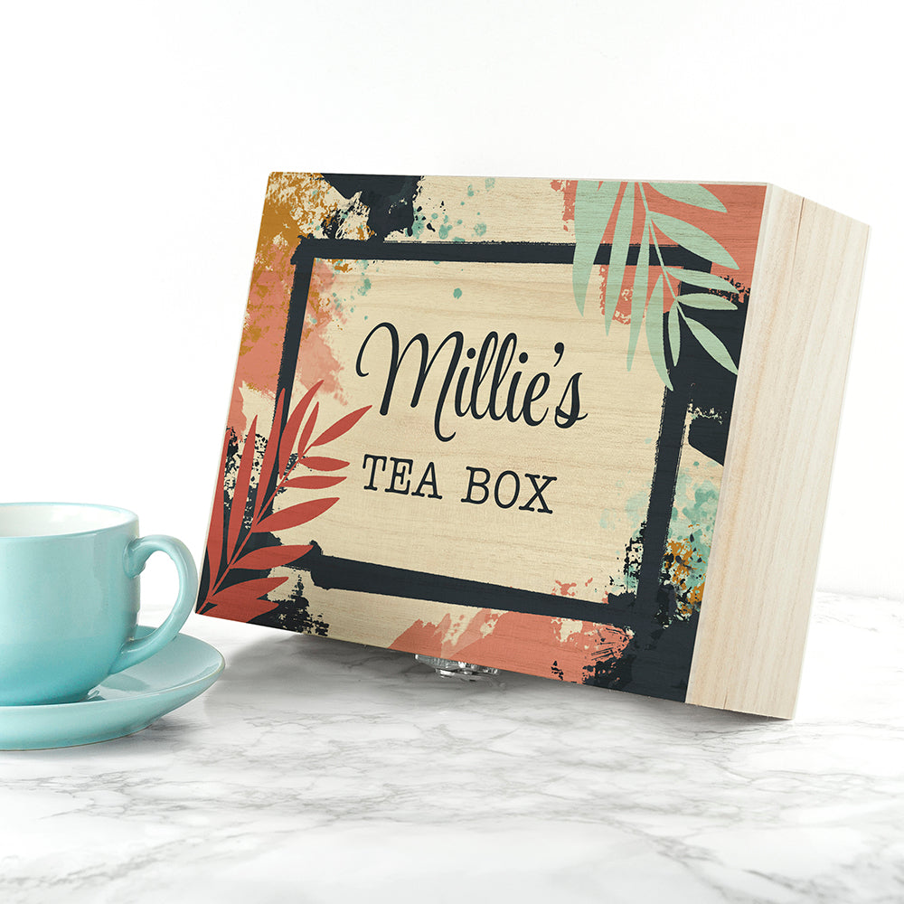 Personalised Botanical Tea Box Selection: 3 Tea Boxes By Gift Moments