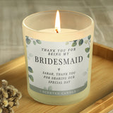 Personalised Botanical Thank You Wedding Party Jar Candle: 3 - Candles By Gift Moments