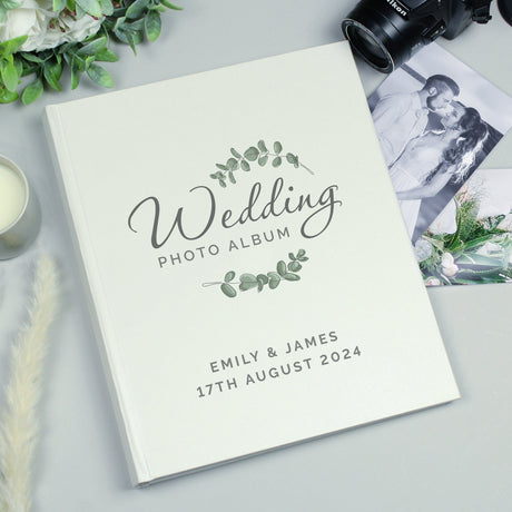 Personalised Botanical Traditional Wedding Photo Album: 1 - Photo Albums By Gift Moments