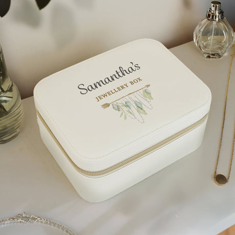 Personalised Botanical Travel Jewellery Box: 3 - Jewellery Boxes By Gift Moments