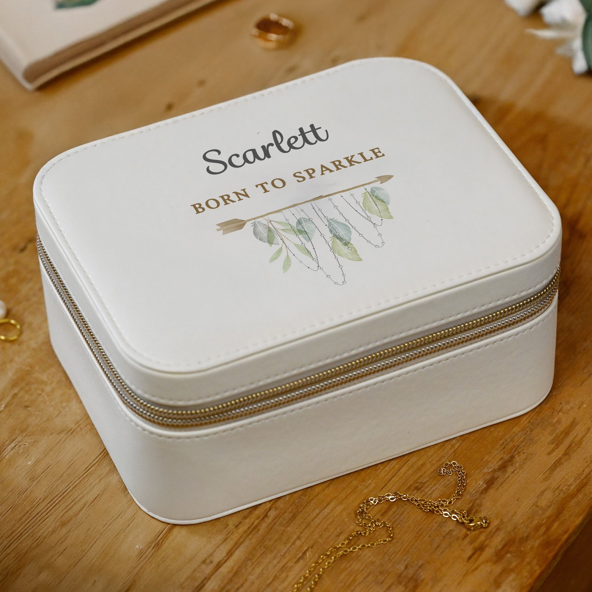 Personalised Botanical Travel Jewellery Box: 1 - Jewellery Boxes By Gift Moments