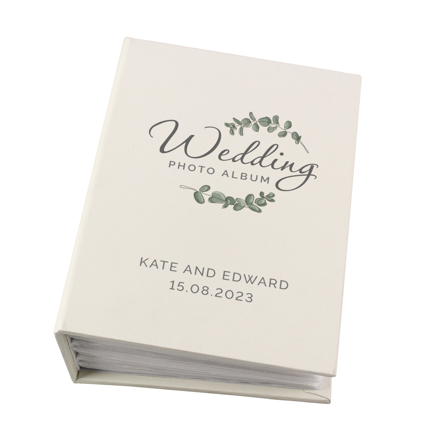 Personalised Botanical Wedding 6x4 Photo Album with Sleeves: 4 - Photo Albums By Gift Moments