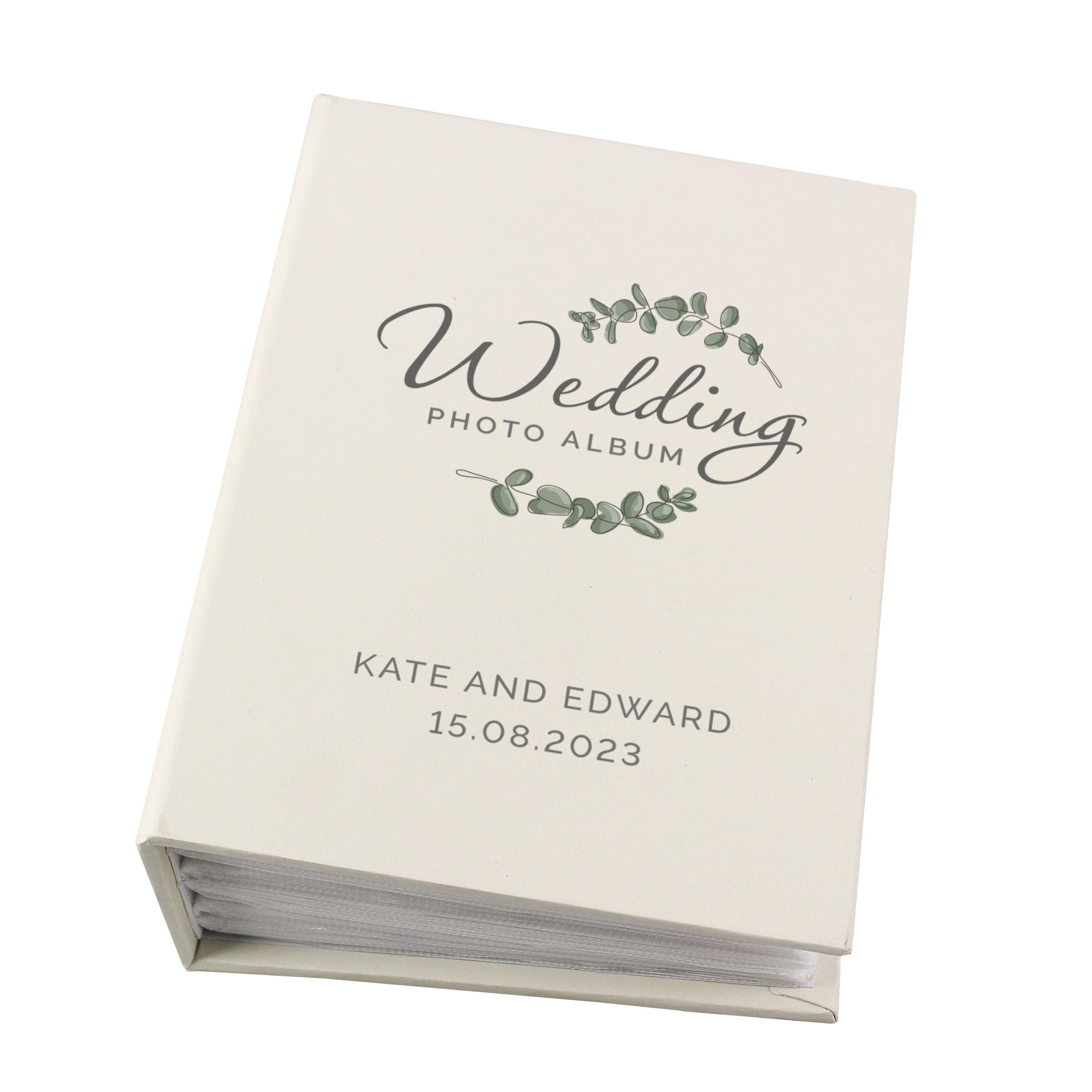 Personalised Botanical Wedding 6x4 Photo Album with Sleeves: 4 - Photo Albums By Gift Moments