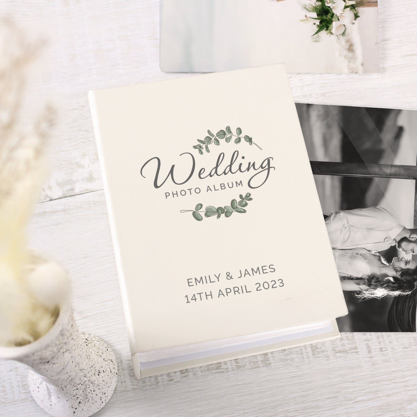 Personalised Botanical Wedding 6x4 Photo Album with Sleeves: 2 - Photo Albums By Gift Moments