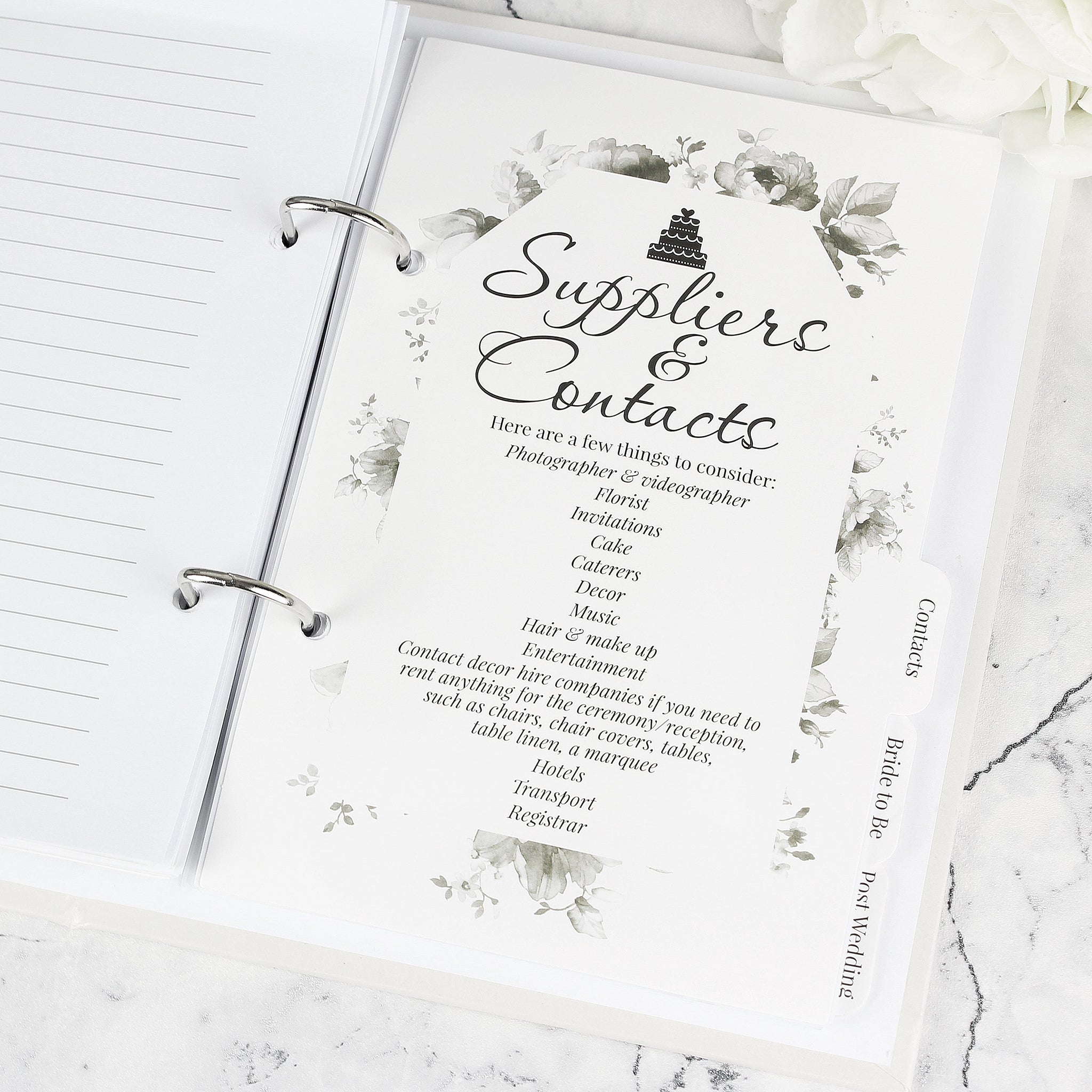 Personalised Botanical Wedding Planner: 9 - Calendars & Planners By Gift Moments