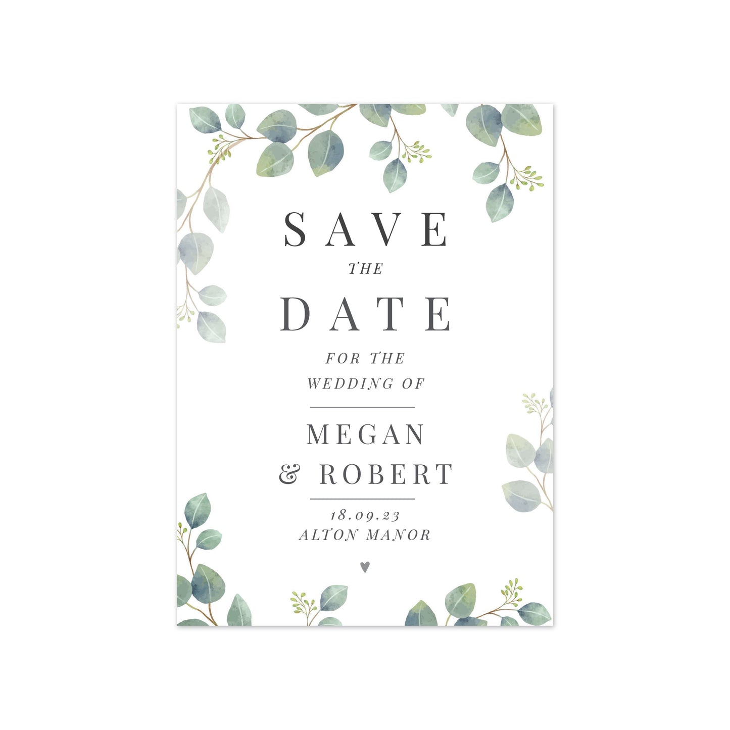 Personalised Botanical Wedding Save the Dates Pack of 36: 5 - Keepsakes By Gift Moments