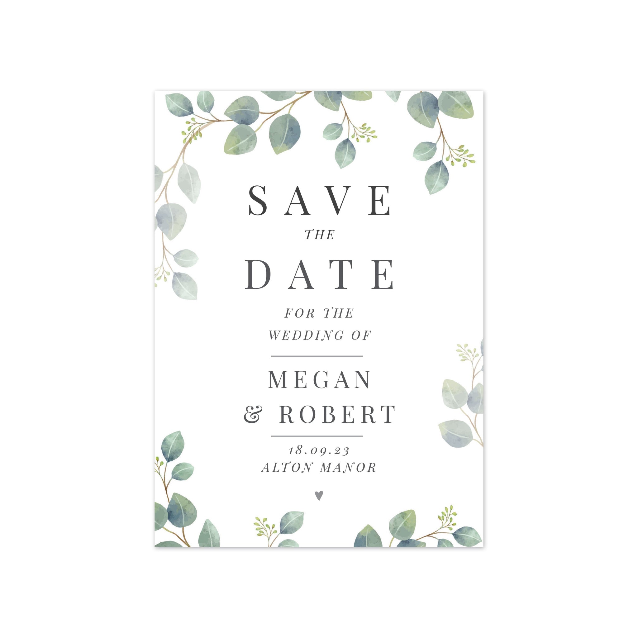 Personalised Botanical Wedding Save the Dates Pack of 36: 5 - Keepsakes By Gift Moments
