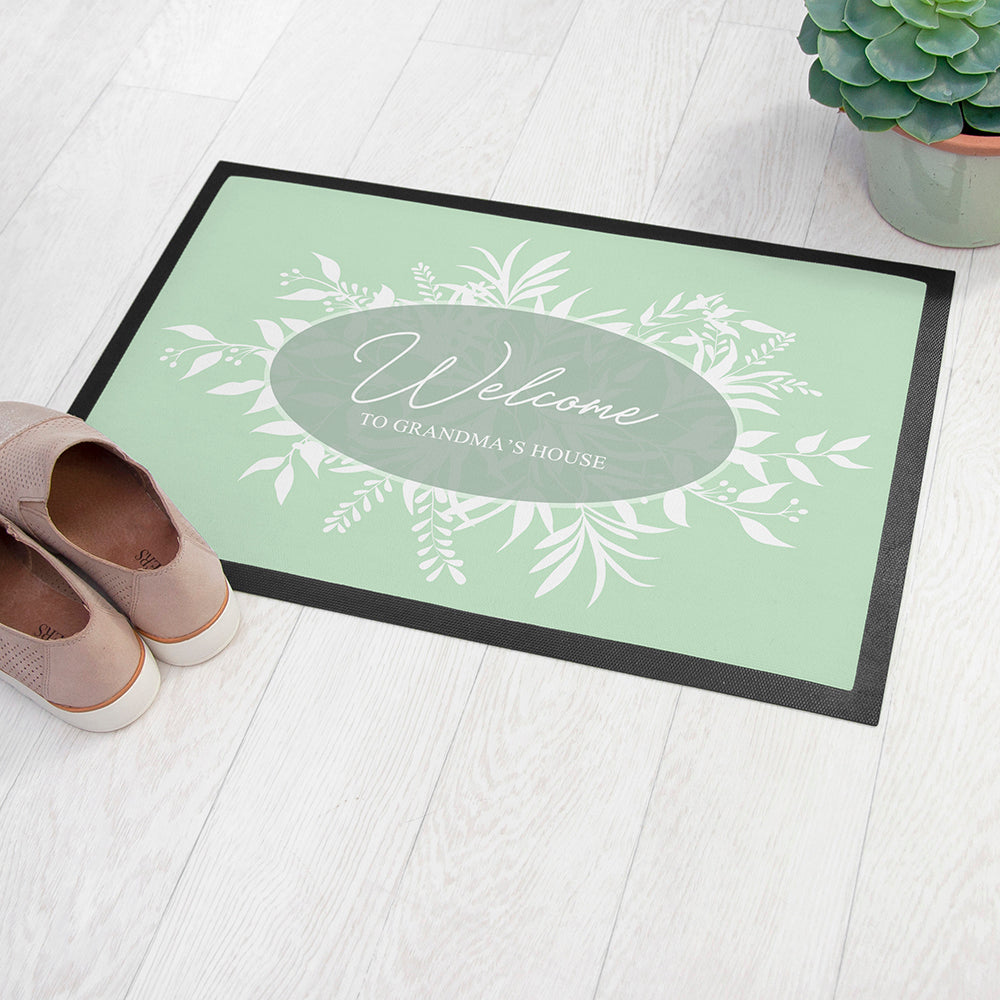 Personalised Botanical Welcome Doormat: 2 - Doormats By Gift Moments